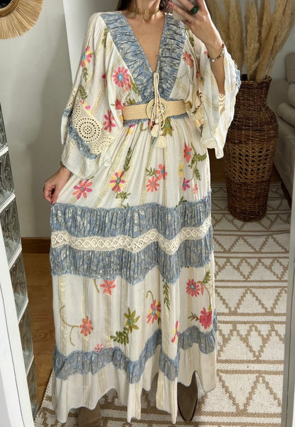 Boho Chic Maxi Dress – Romantic & Elegant - Bohèmea Butik