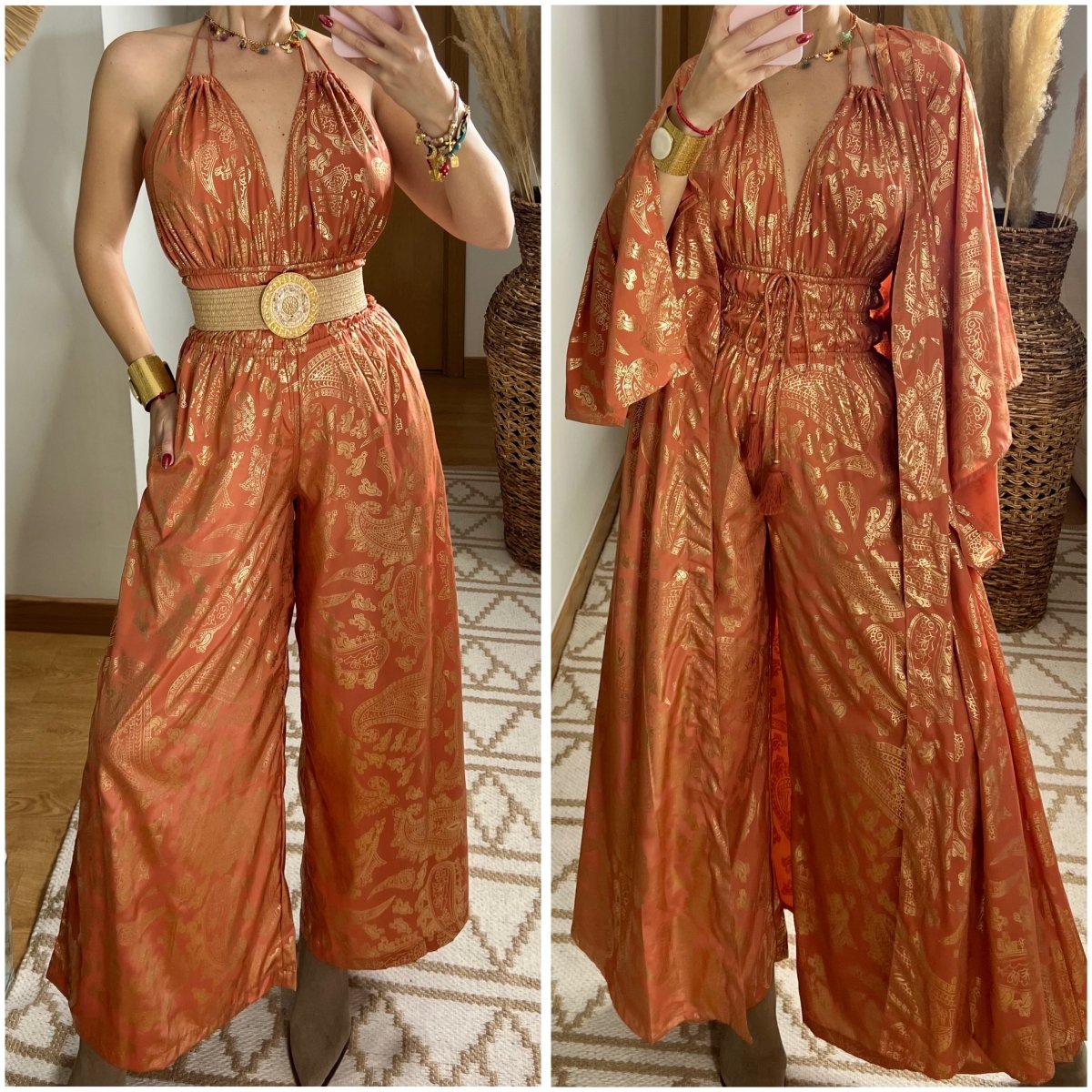 Natural Silk Jumpsuit & Kimono - Bohèmea Butik