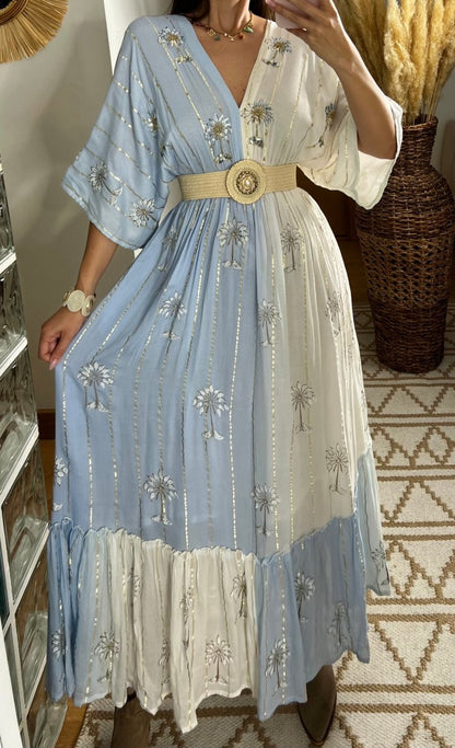 Palm Boho Maxi Dress - Bohèmea Butik