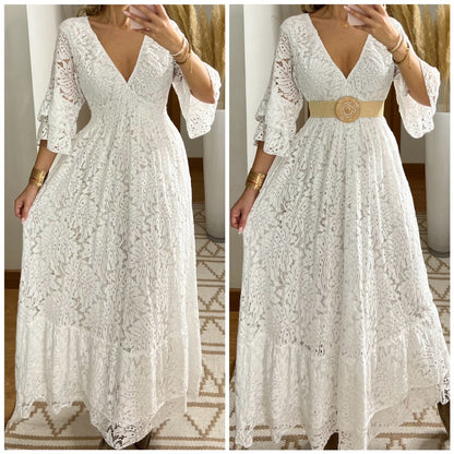 Ethereal Lace Gown - Bohèmea Butik
