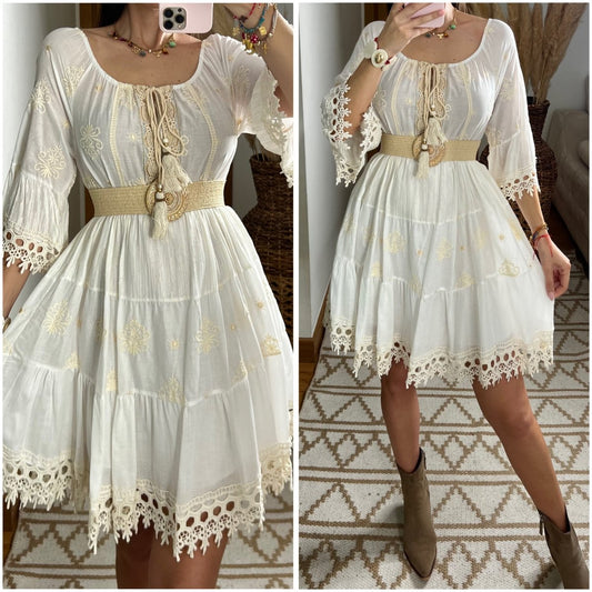Chic Mini Boho Dress - Bohèmea Butik