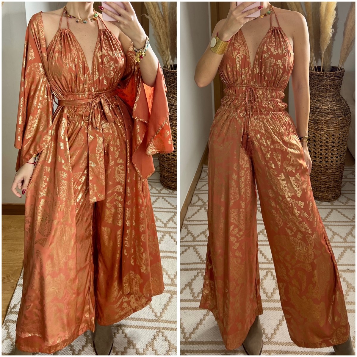 Natural Silk Jumpsuit & Kimono - Bohèmea Butik