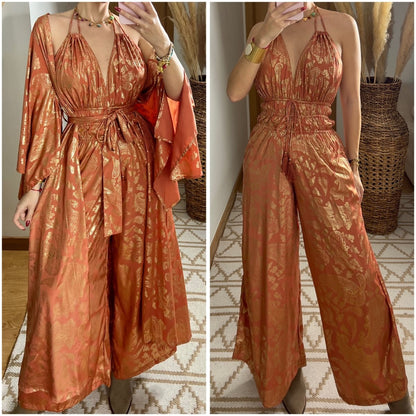 Natural Silk Jumpsuit & Kimono - Bohèmea Butik