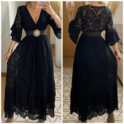 Ethereal Lace Gown - Bohèmea Butik
