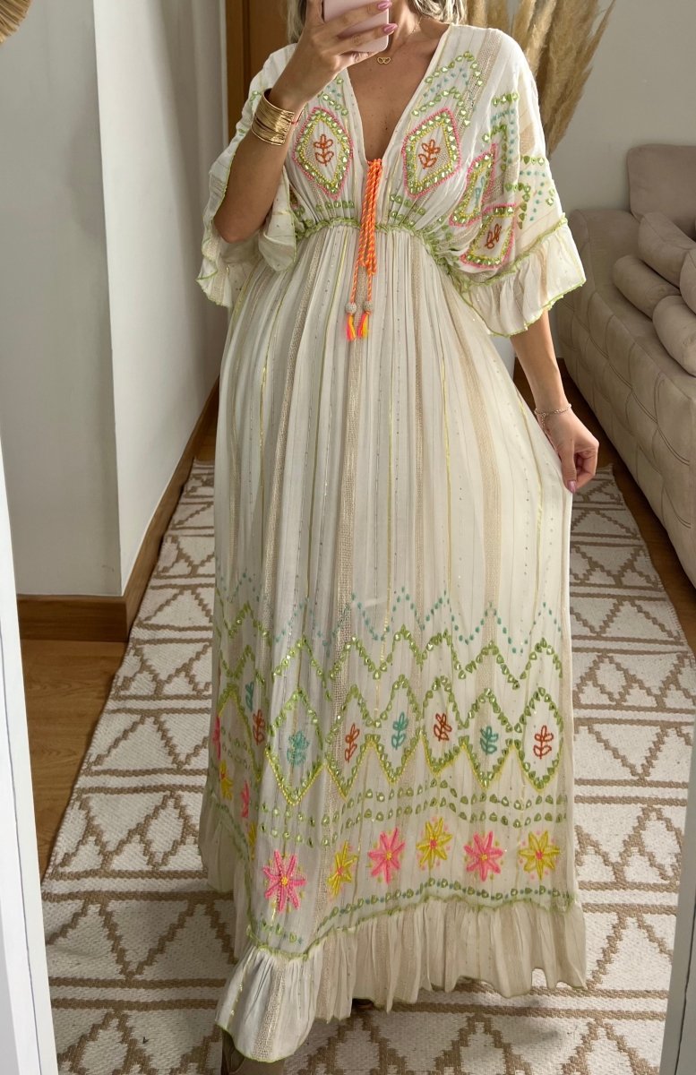 Ethnic Weeding Boho Dress - Bohèmea Butik