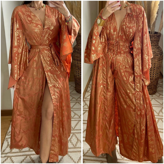 Natural Kaftan Maxi Dress - Bohèmea Butik