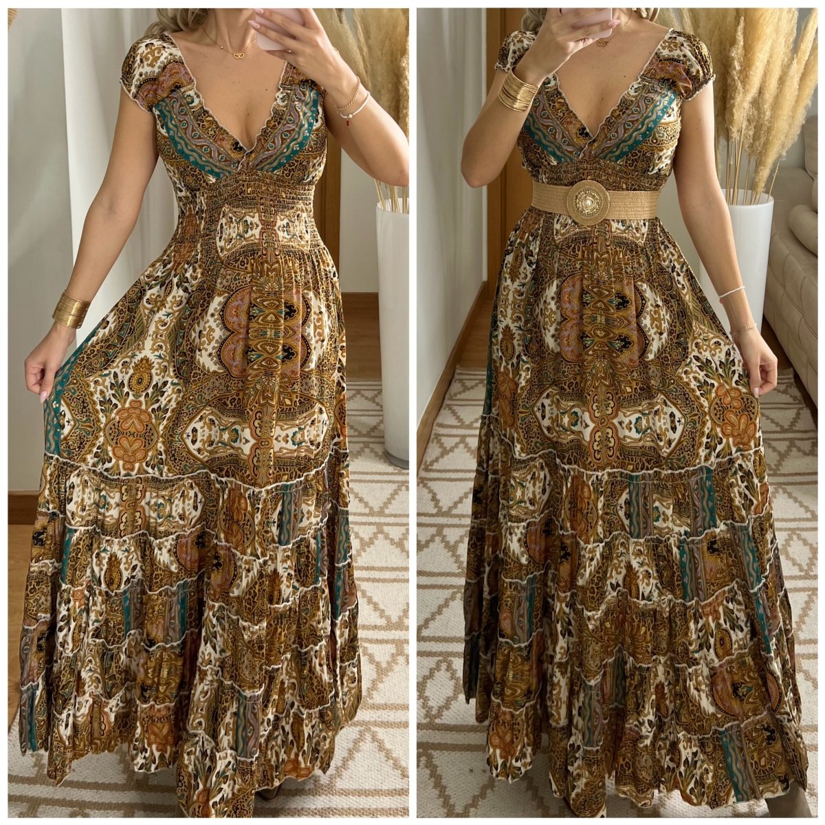 Celestial Silk Dress - Bohèmea Butik