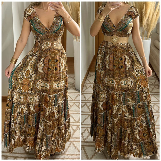 Celestial Silk Dress - Bohèmea Butik