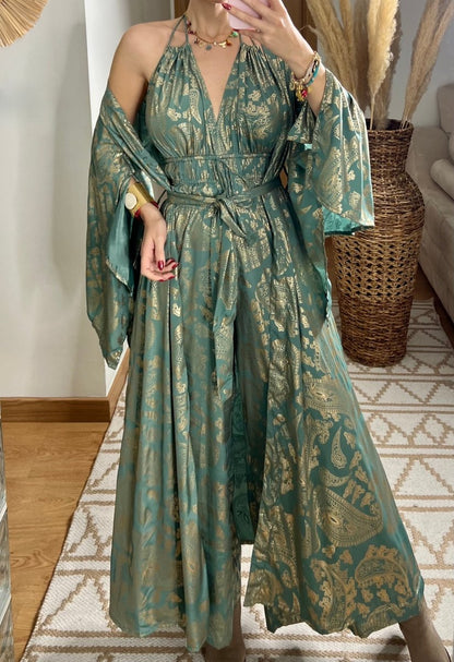 Natural Kaftan Maxi Dress - Bohèmea Butik