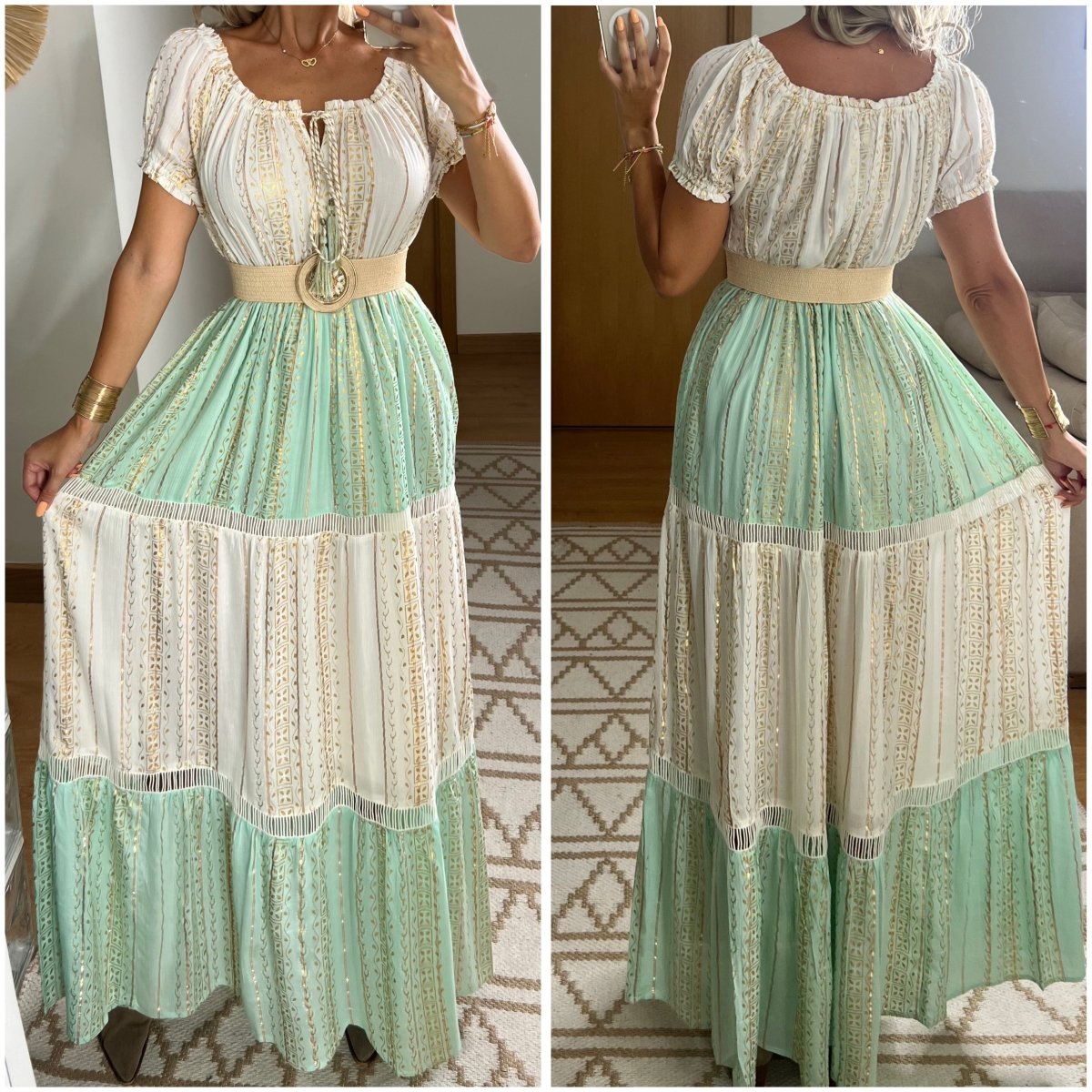 Boho Dress With Unique Details - Bohèmea Butik
