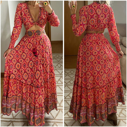 Two Pieces Bohemian dress - Bohèmea Butik