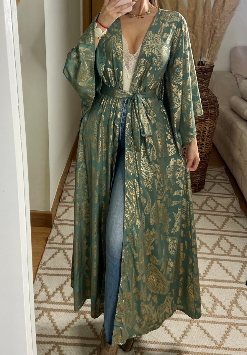 Natural Kaftan Maxi Dress - Bohèmea Butik