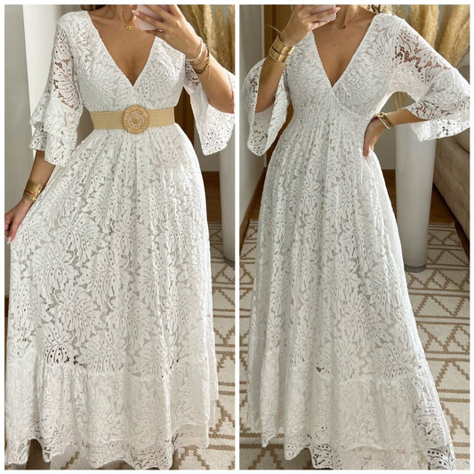 Ethereal Lace Gown - Bohèmea Butik