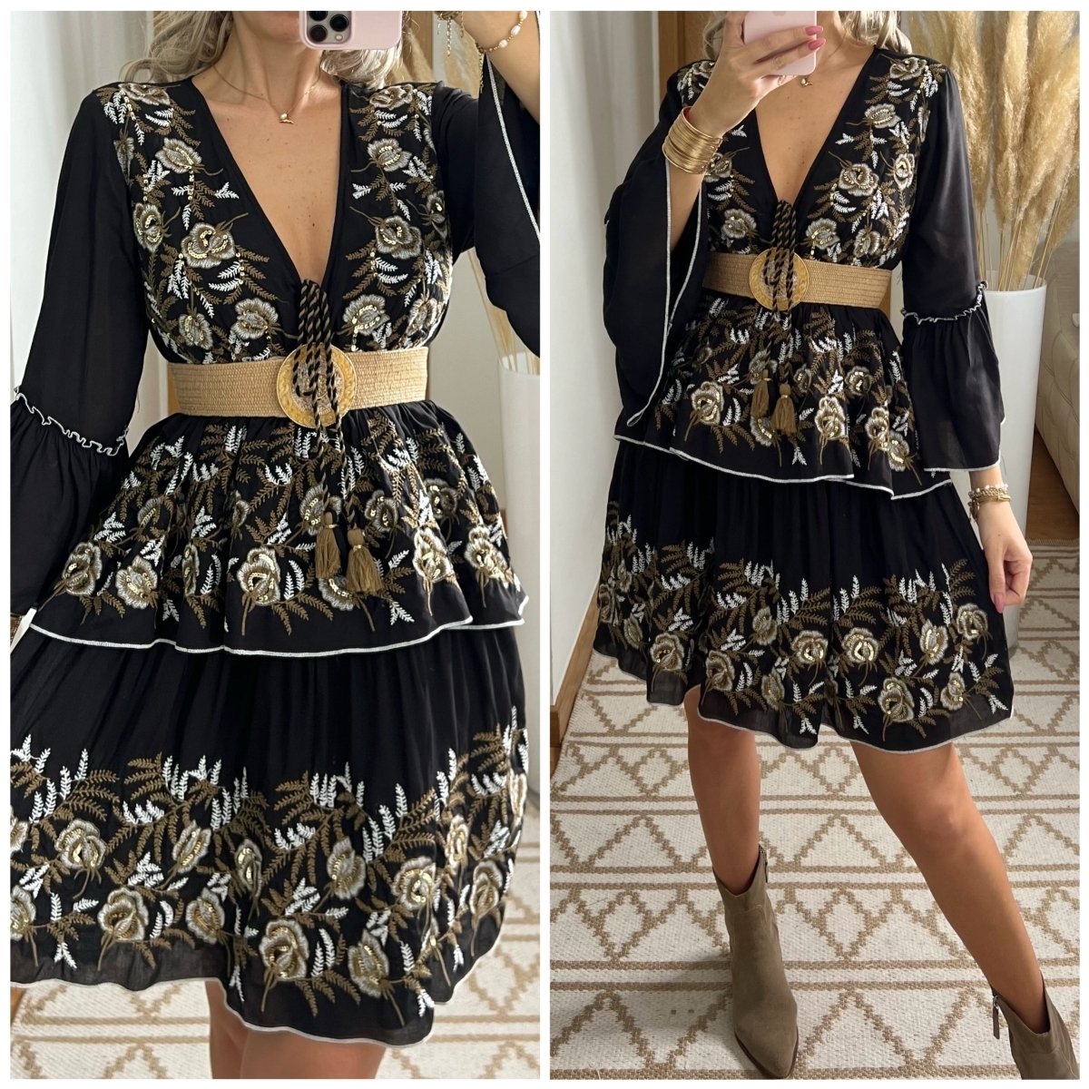 Floral Mini Dress - Bohèmea Butik