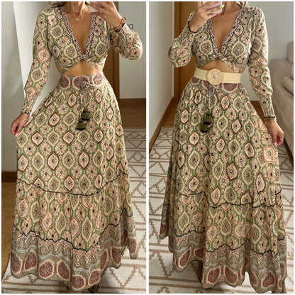 Two Pieces Bohemian dress - Bohèmea Butik