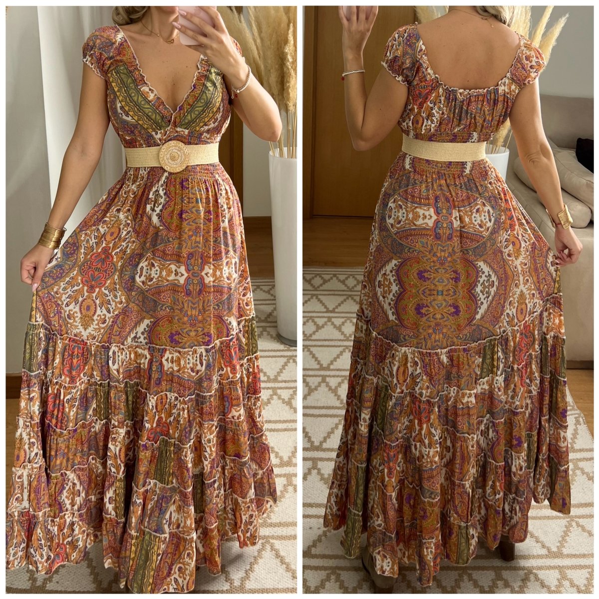 Celestial Silk Dress - Bohèmea Butik