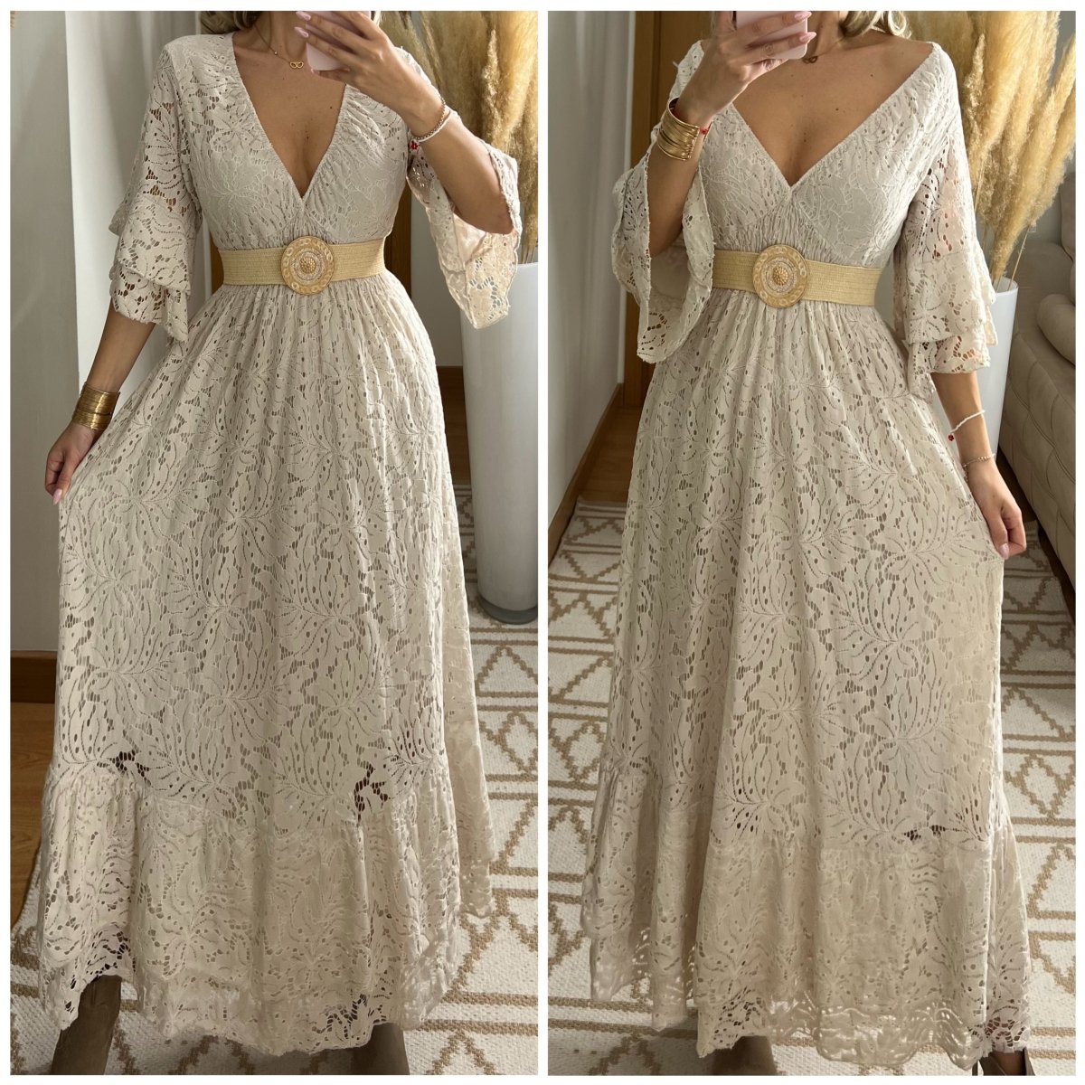 Ethereal Lace Gown - Bohèmea Butik