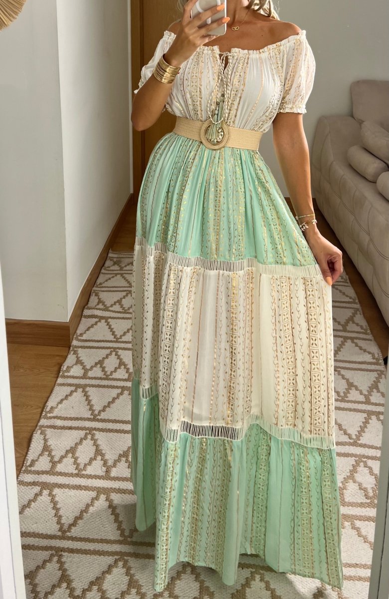 Boho Dress With Unique Details - Bohèmea Butik