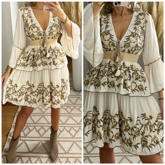 Floral Mini Dress - Bohèmea Butik