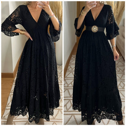 Ethereal Lace Gown - Bohèmea Butik
