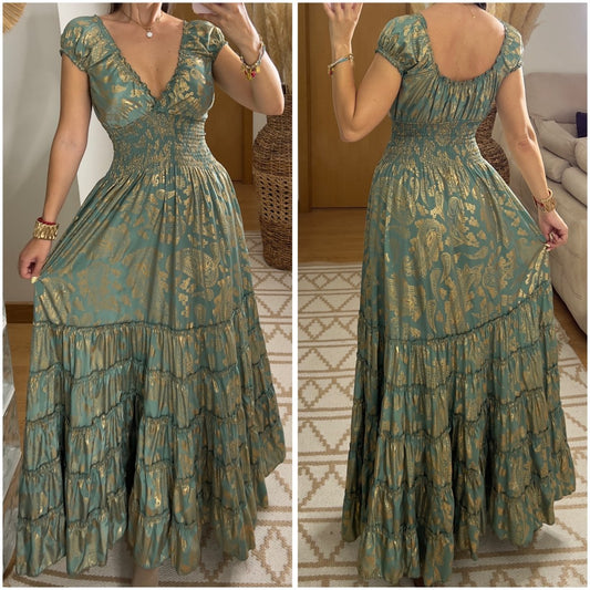 Serene Silk Maxi Dress - Bohèmea Butik