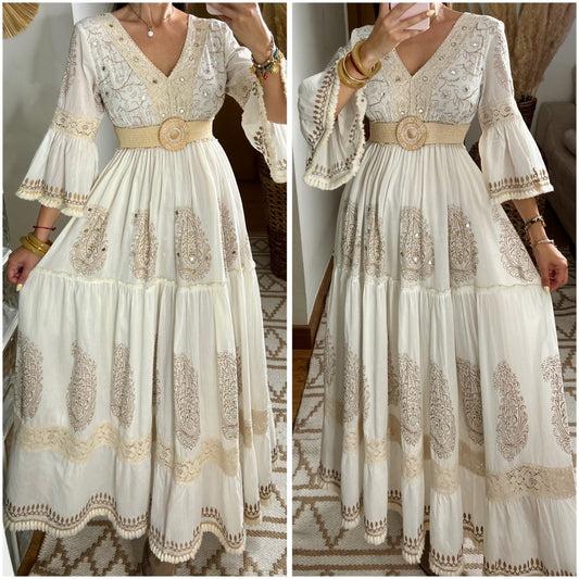 Boho Bloom Maxi Dress - Bohèmea Butik
