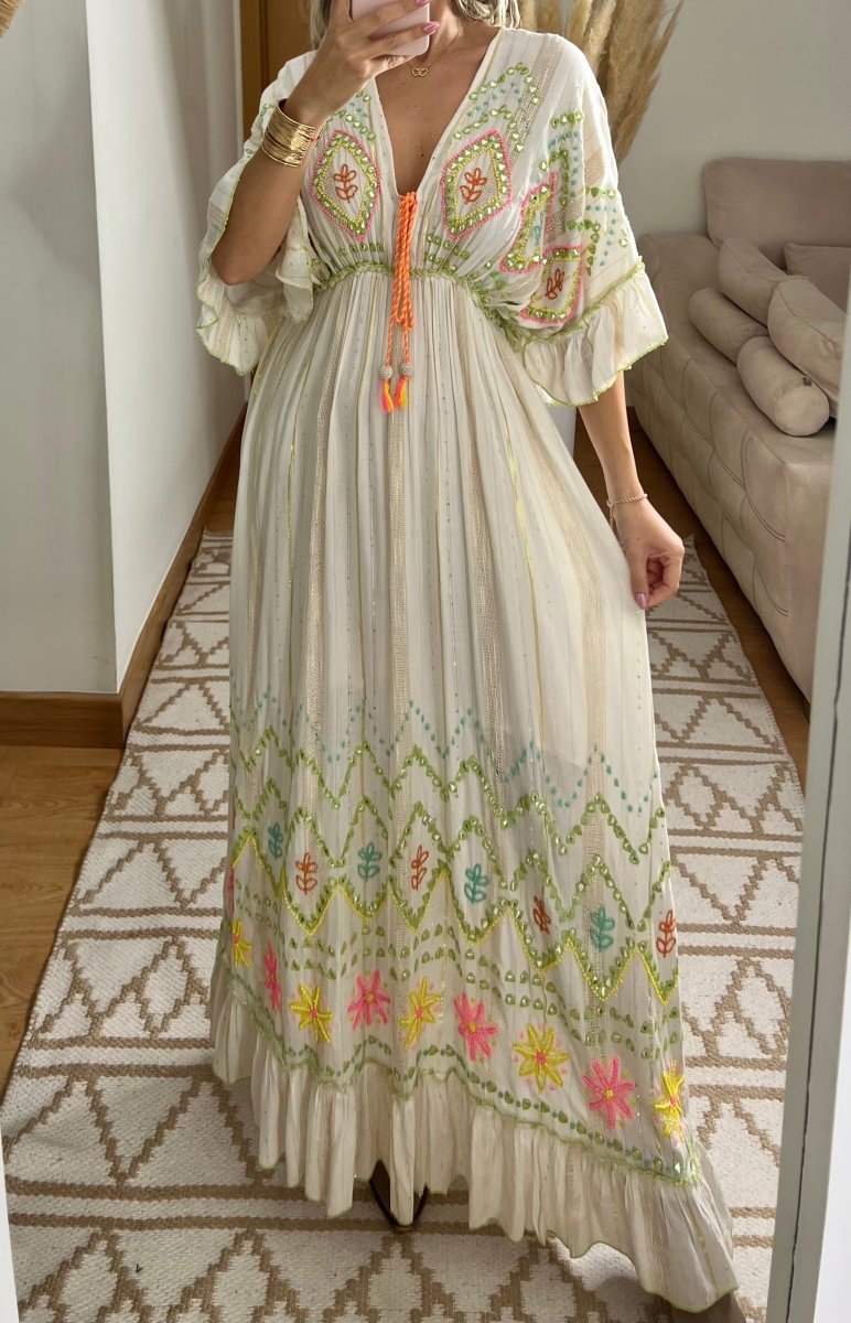 Ethnic Weeding Boho Dress - Bohèmea Butik