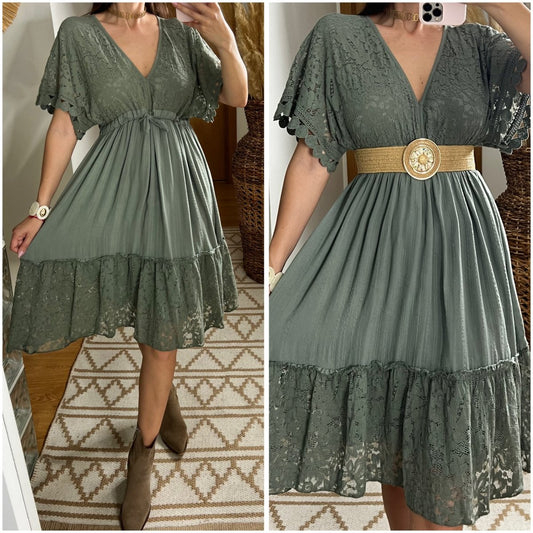 Mini Lace Boho Dress - Bohèmea Butik