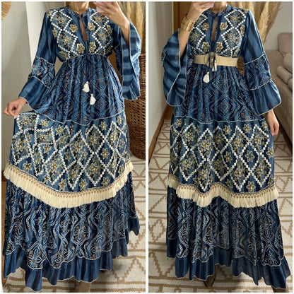 Aura Boho Chic Maxi Dress - Bohèmea Butik
