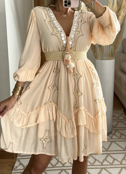 Desert Mini boho Dress - Bohèmea Butik