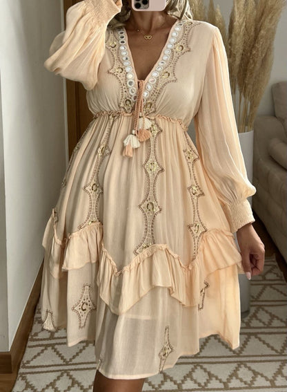 Desert Mini boho Dress - Bohèmea Butik
