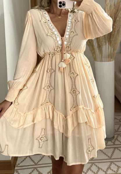 Desert Mini boho Dress - Bohèmea Butik