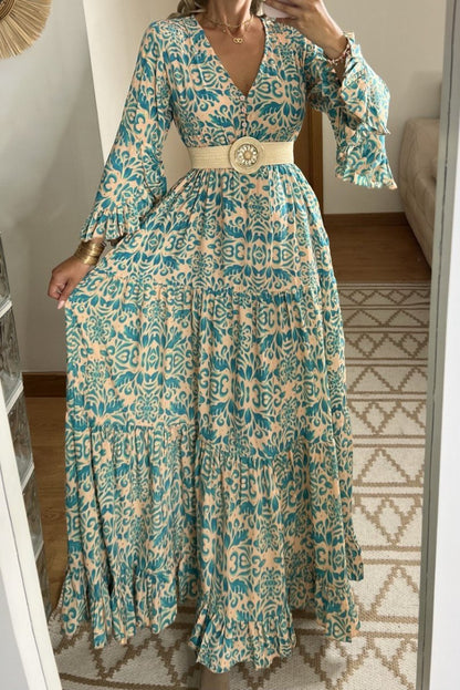 Floral Silk Dress - Bohèmea Butik
