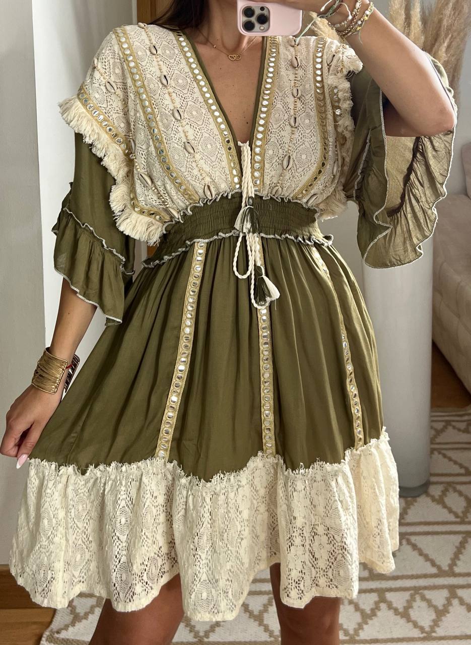 Shell mini dress - Bohèmea Butik
