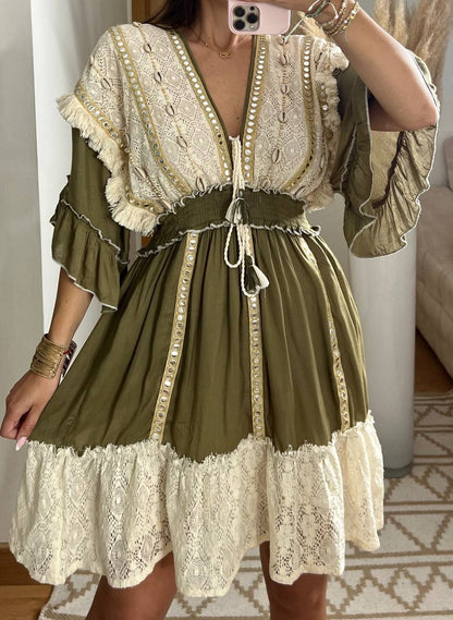 Shell mini dress - Bohèmea Butik