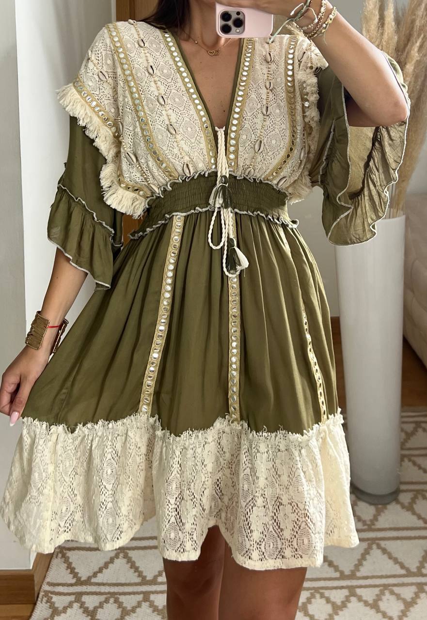 Shell mini dress - Bohèmea Butik