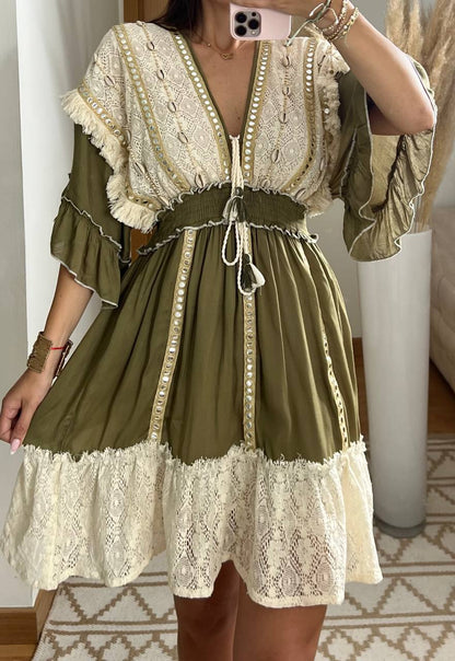 Shell mini dress - Bohèmea Butik