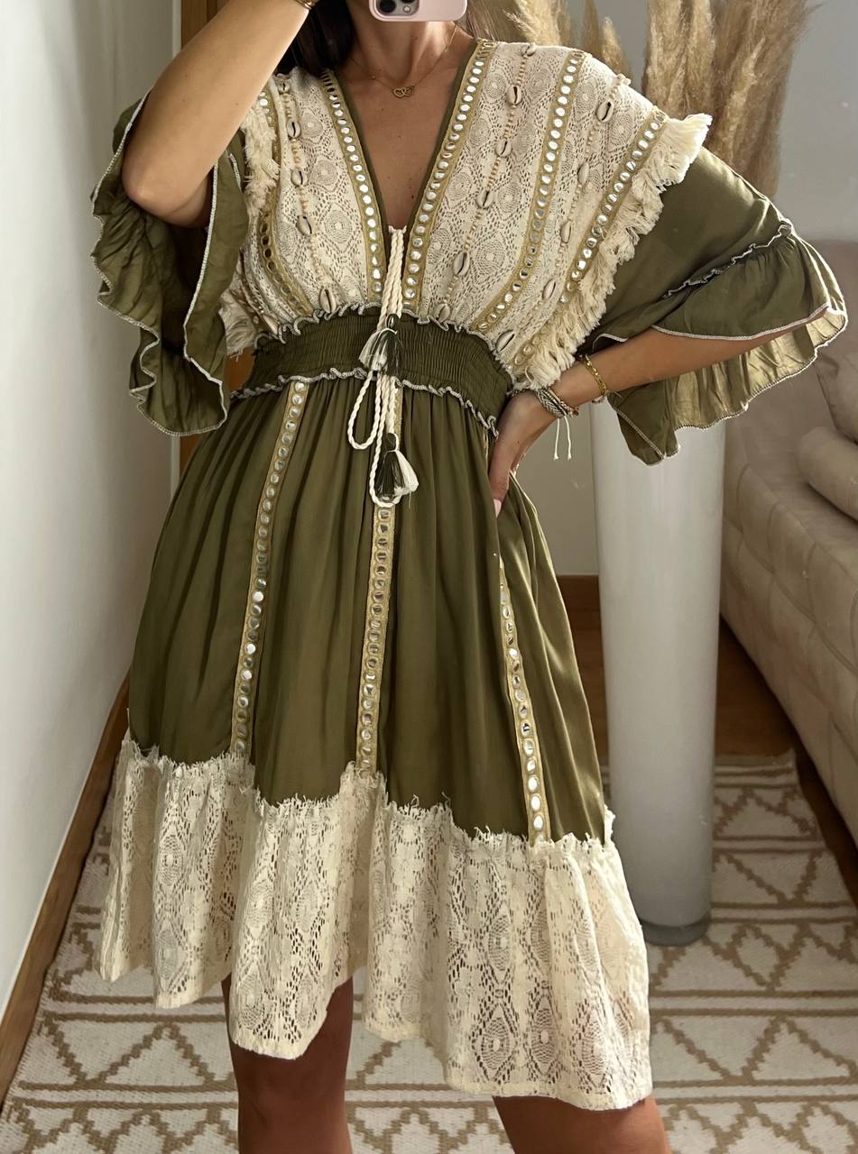 Shell mini dress - Bohèmea Butik