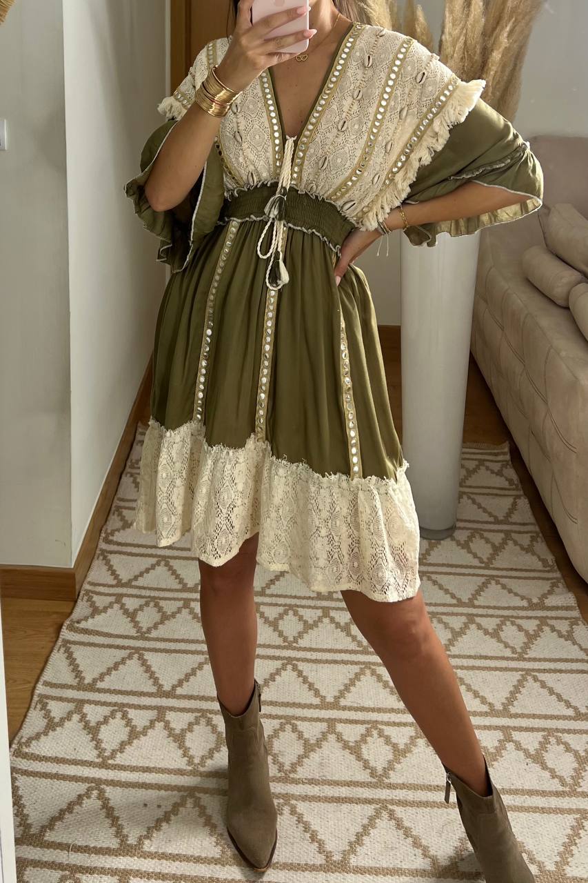 Shell mini dress - Bohèmea Butik