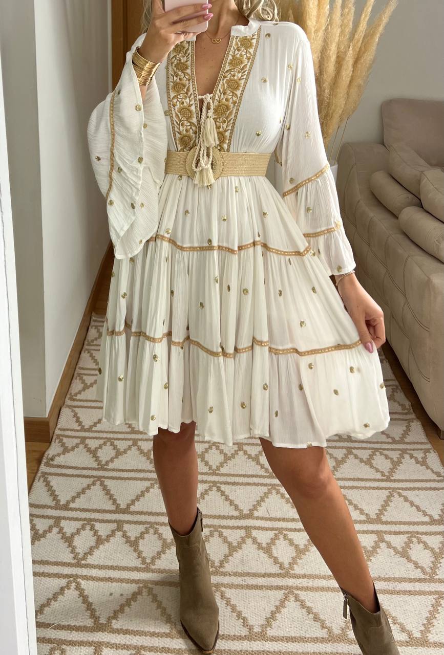 Velvet Mini Dress - Bohèmea Butik