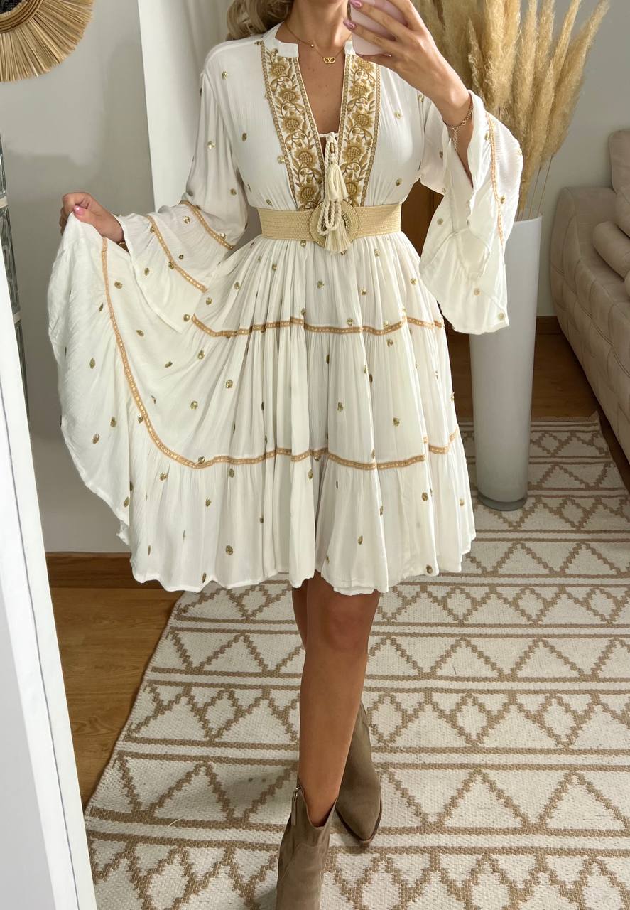 Velvet Mini Dress - Bohèmea Butik