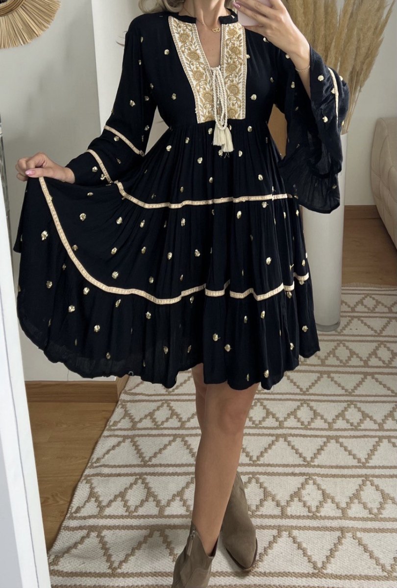 Velvet Mini Dress - Bohèmea Butik
