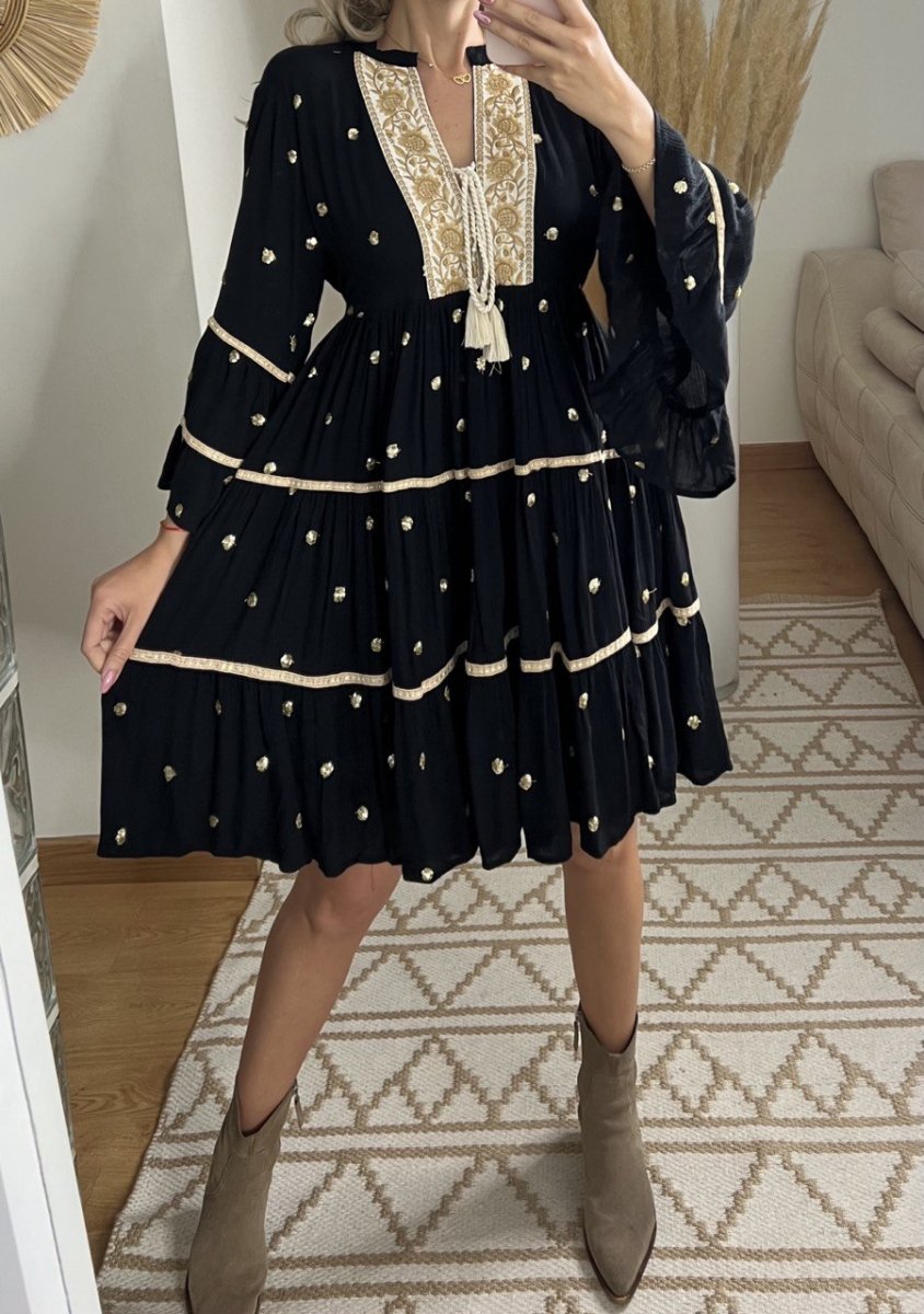 Velvet Mini Dress - Bohèmea Butik