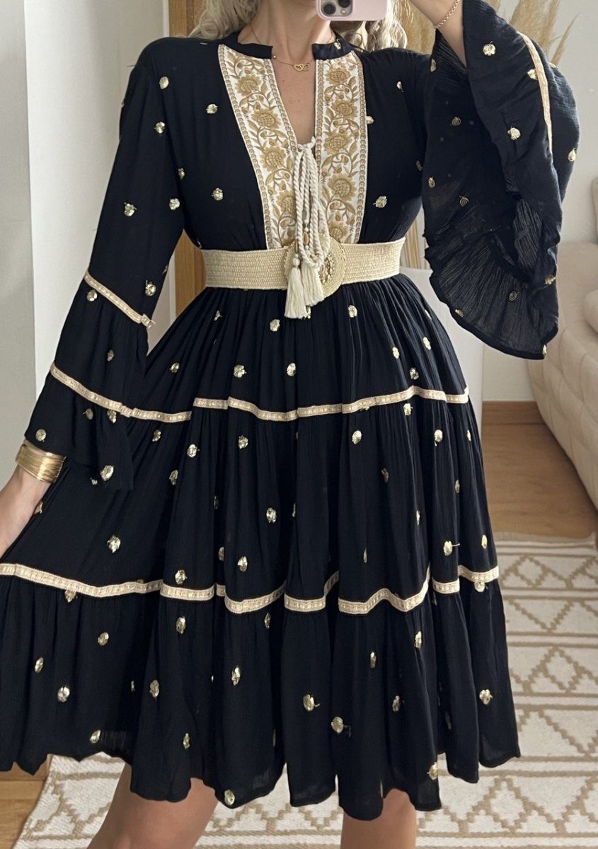 Velvet Mini Dress - Bohèmea Butik