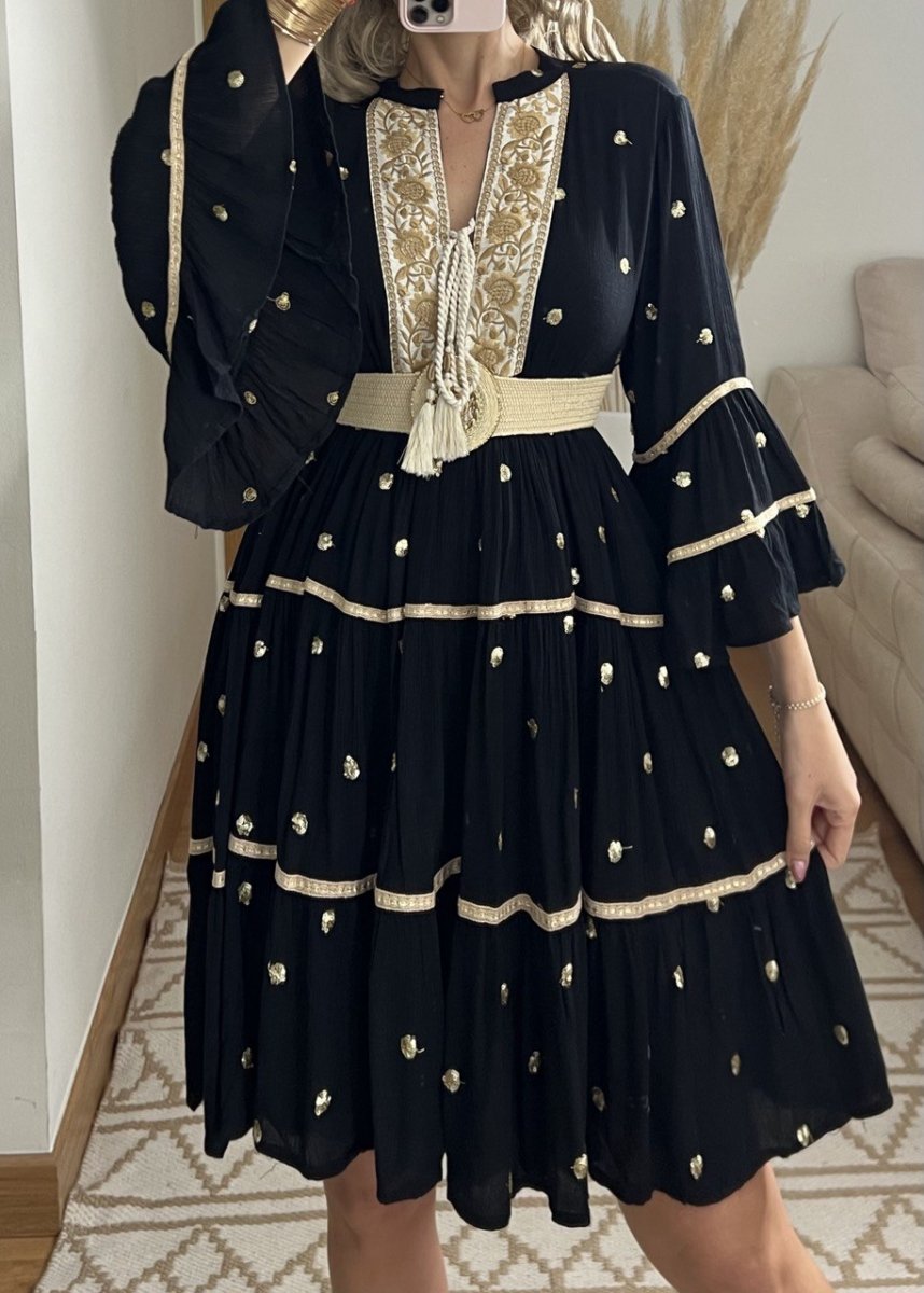 Velvet Mini Dress - Bohèmea Butik