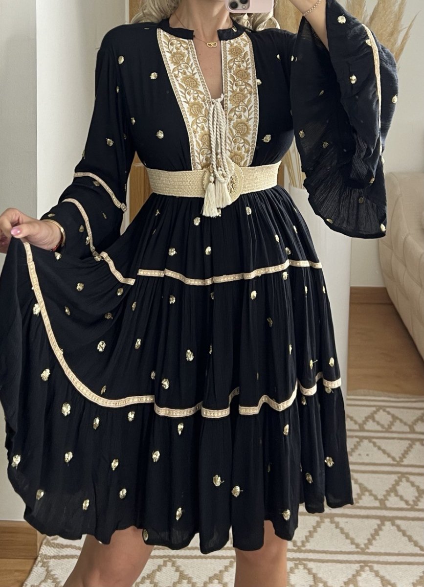 Velvet Mini Dress - Bohèmea Butik