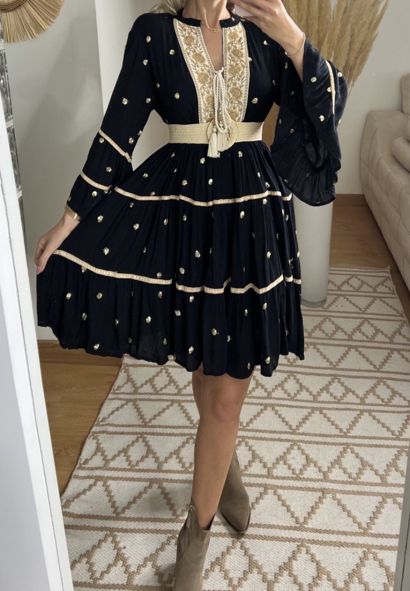 Velvet Mini Dress - Bohèmea Butik