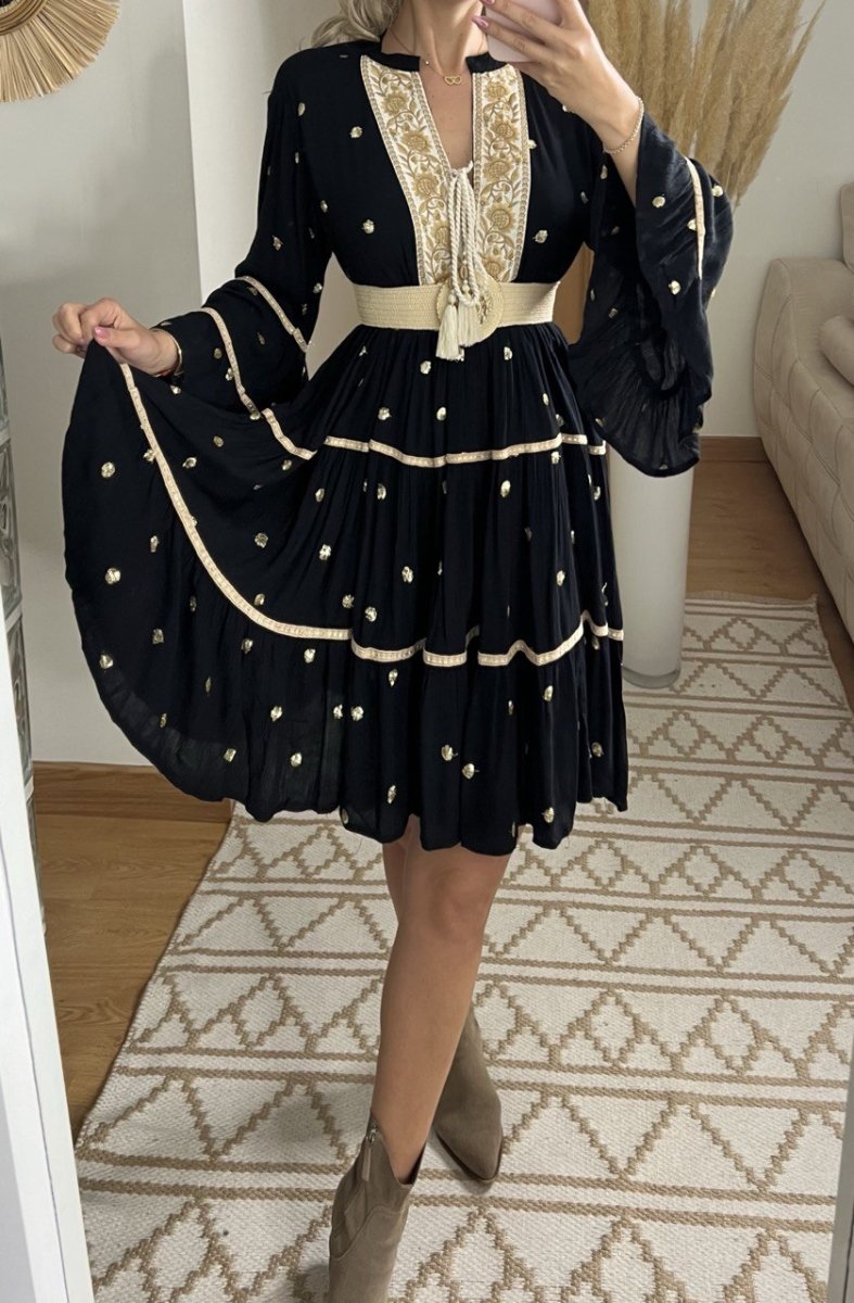 Velvet Mini Dress - Bohèmea Butik