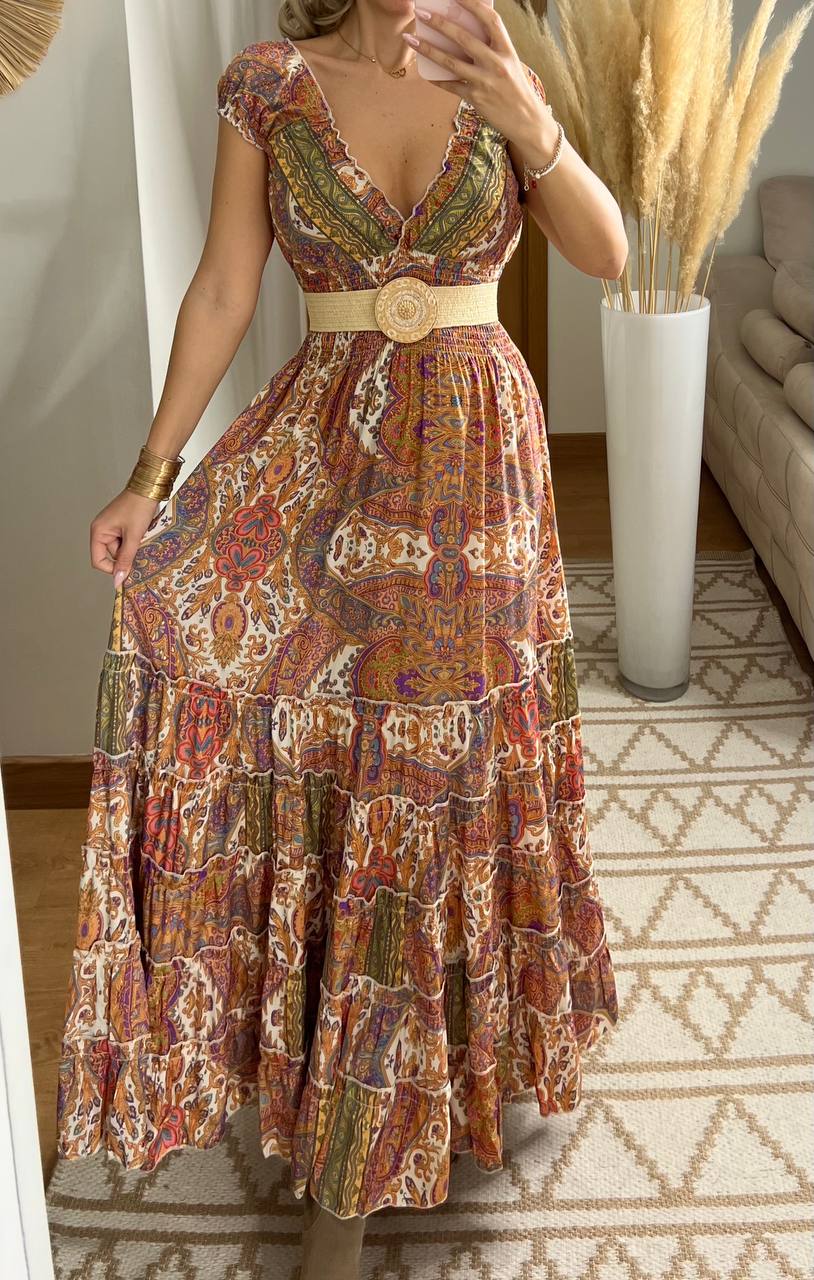 Celestial Silk Dress - Bohèmea Butik