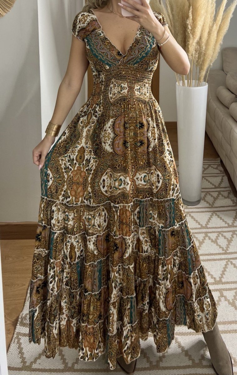 Celestial Silk Dress - Bohèmea Butik